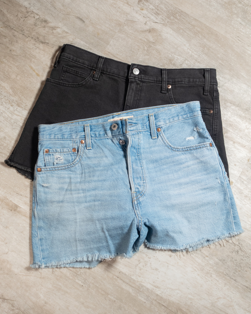 levi denim shorts / 2 pair